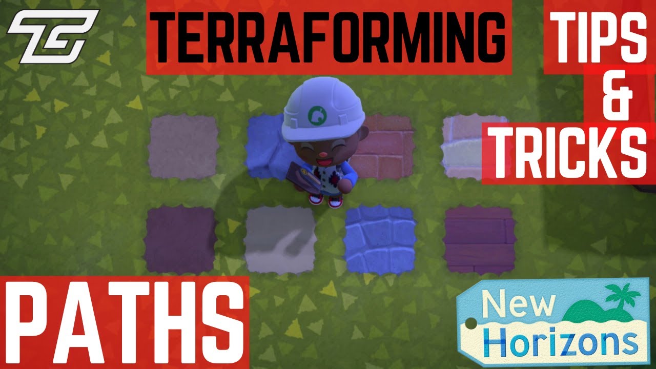 TERRAFORMING TIPS AND TRICKS (EP.04) PATHS! Animal Crossing: New Horizons