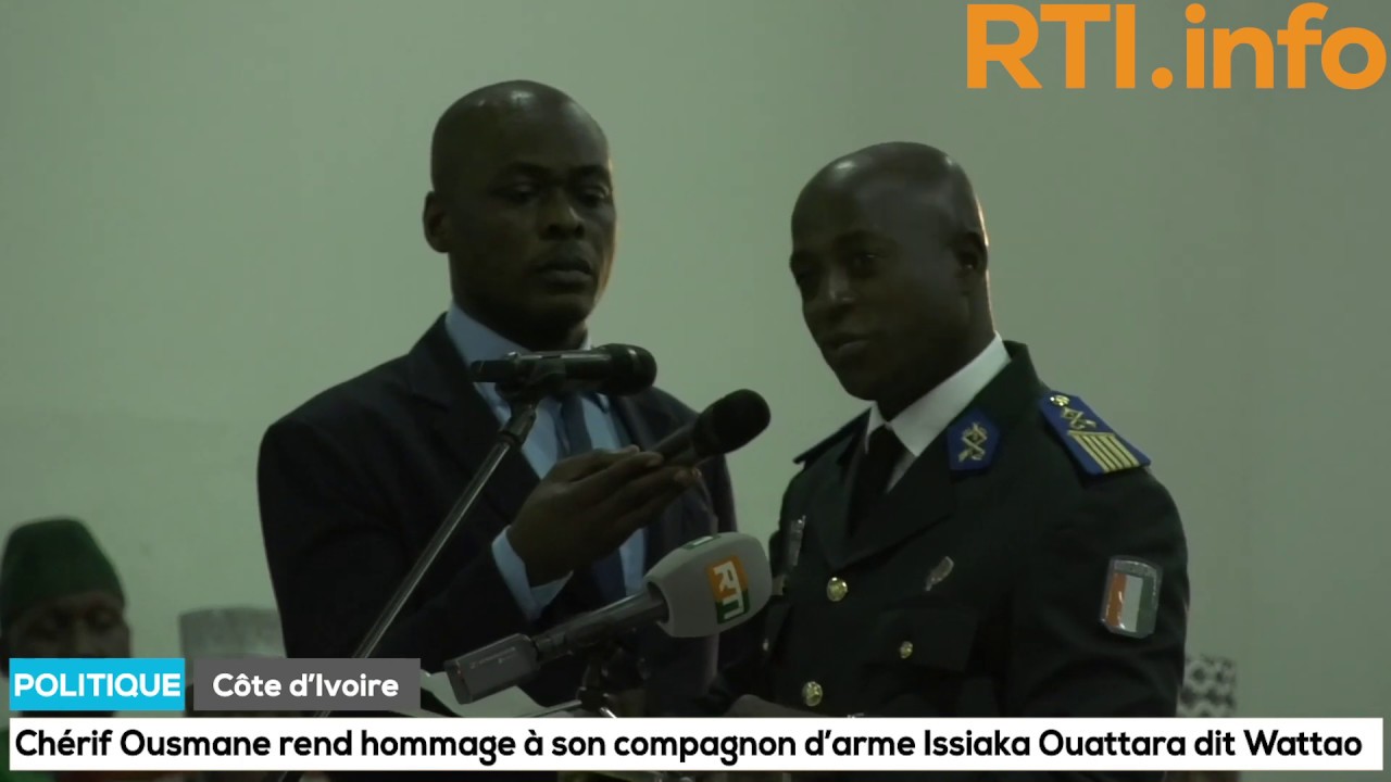 Chérif Ousmane, Sous-Chef d'Etat Major de l'Armée de terre et frère d'arme de Wattao rend hommage.