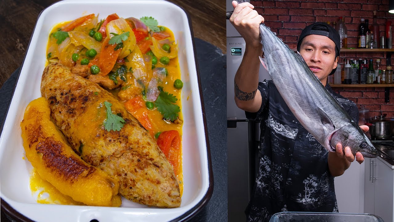 PESCADO a la Chorrillana de BONITO con Tacu Tacu Facil y Rico | Abelca