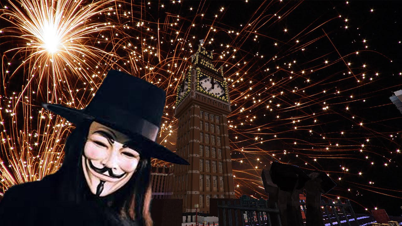 Remember Remember the Fifth of November (Minecraft Big Ben Destruction Video)