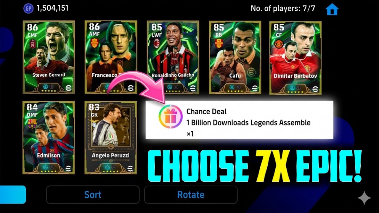 Как получить гарантированный эпический контракт на отбор игроков 🤐!! eFootball 2026&trade; Mobile