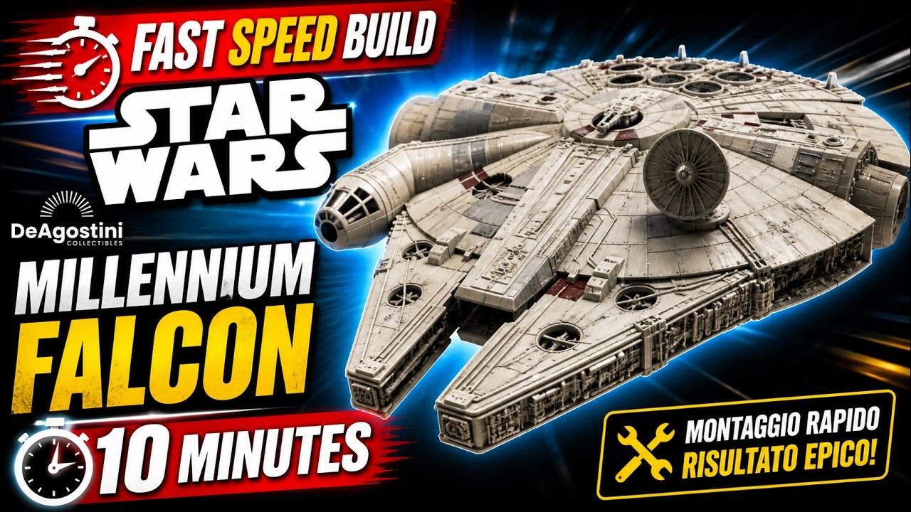Fast Speed Build Star Wars DeAgostini Millennium Falcon - 10 Minutes