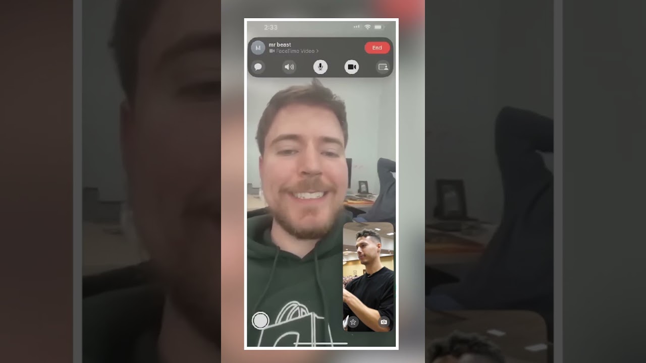 FaceTiming with @MrBeast 📱