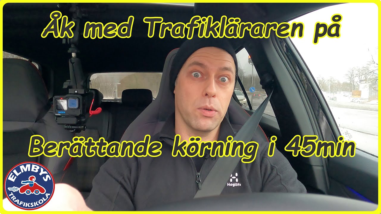 Åk med Trafikläraren på berättande körning i stadskörning [4K-UHD]