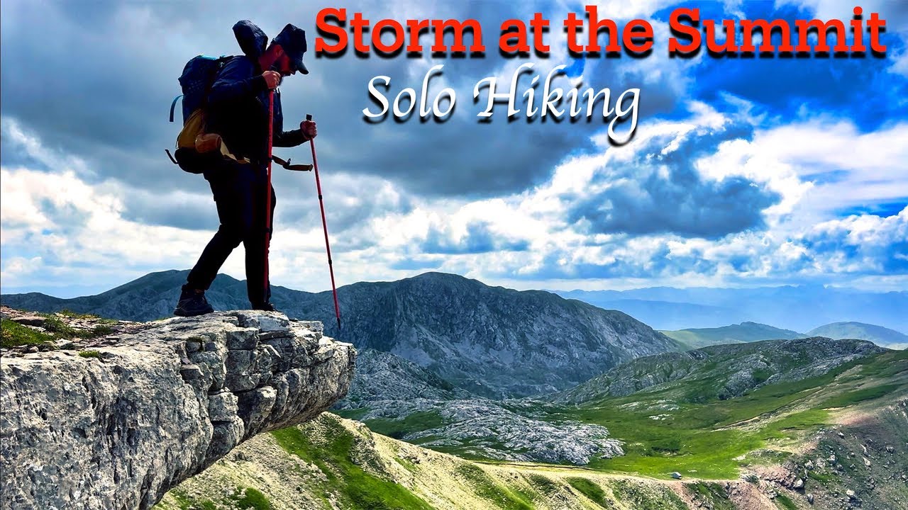 Caught in a Storm at the Summit || Silent Solo Hiking || Visočica