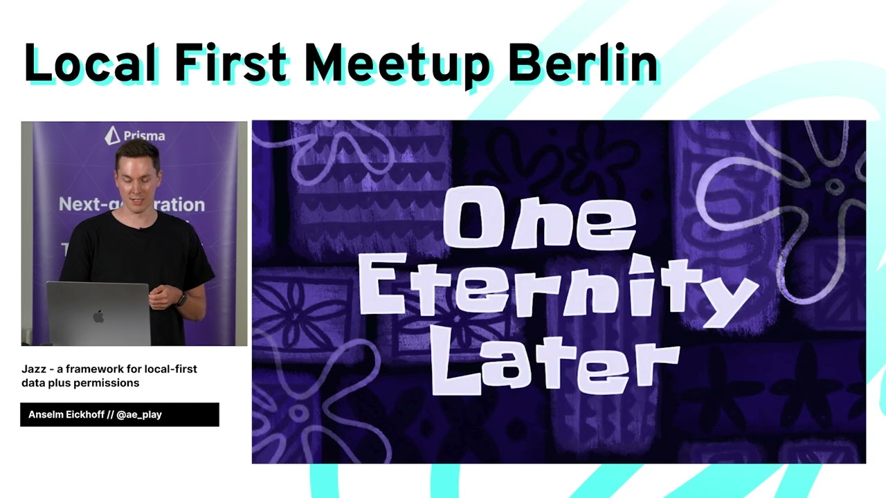 Anselm Eickhoff: Jazz - a framework for local-first data/permissions (Local-First Meetup Berlin #1)