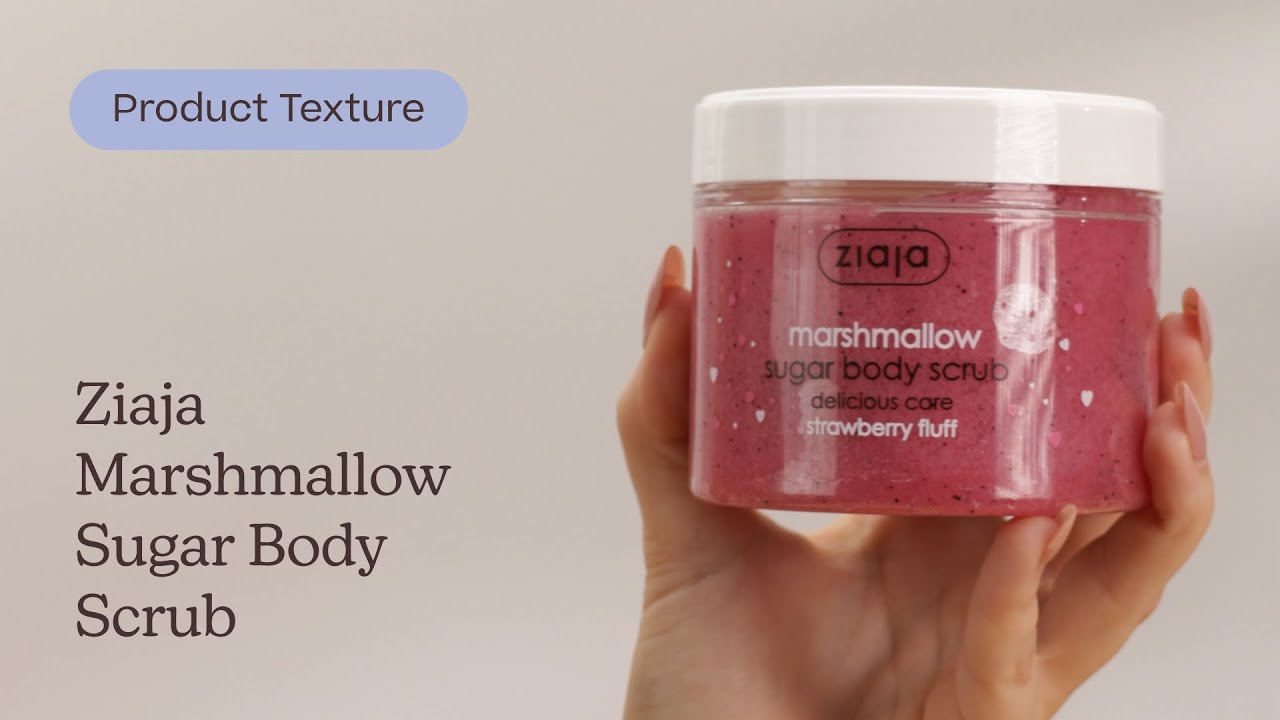 Ziaja Marshmallow Sugar Body Scrub Texture | Care to Beauty