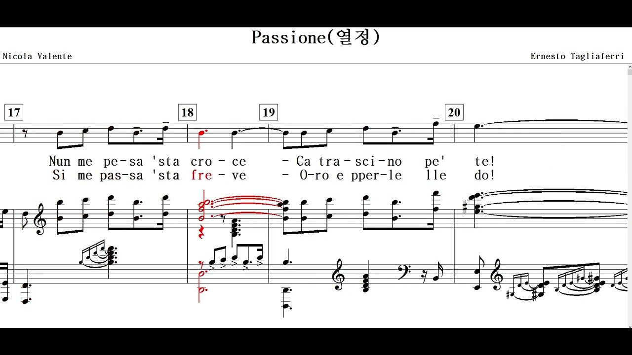 Passione(열정)-Ernesto Tagliaferri and Nicola Valente