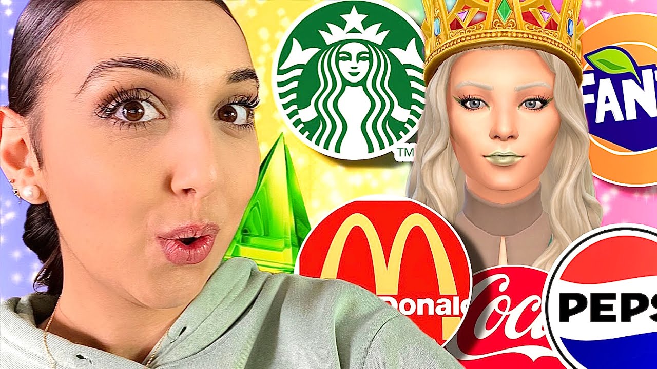1 SIM = 1 MARQUE 🛍️ (Mcdo, Starbucks, Pepsi...) l Challenge SIMS 4