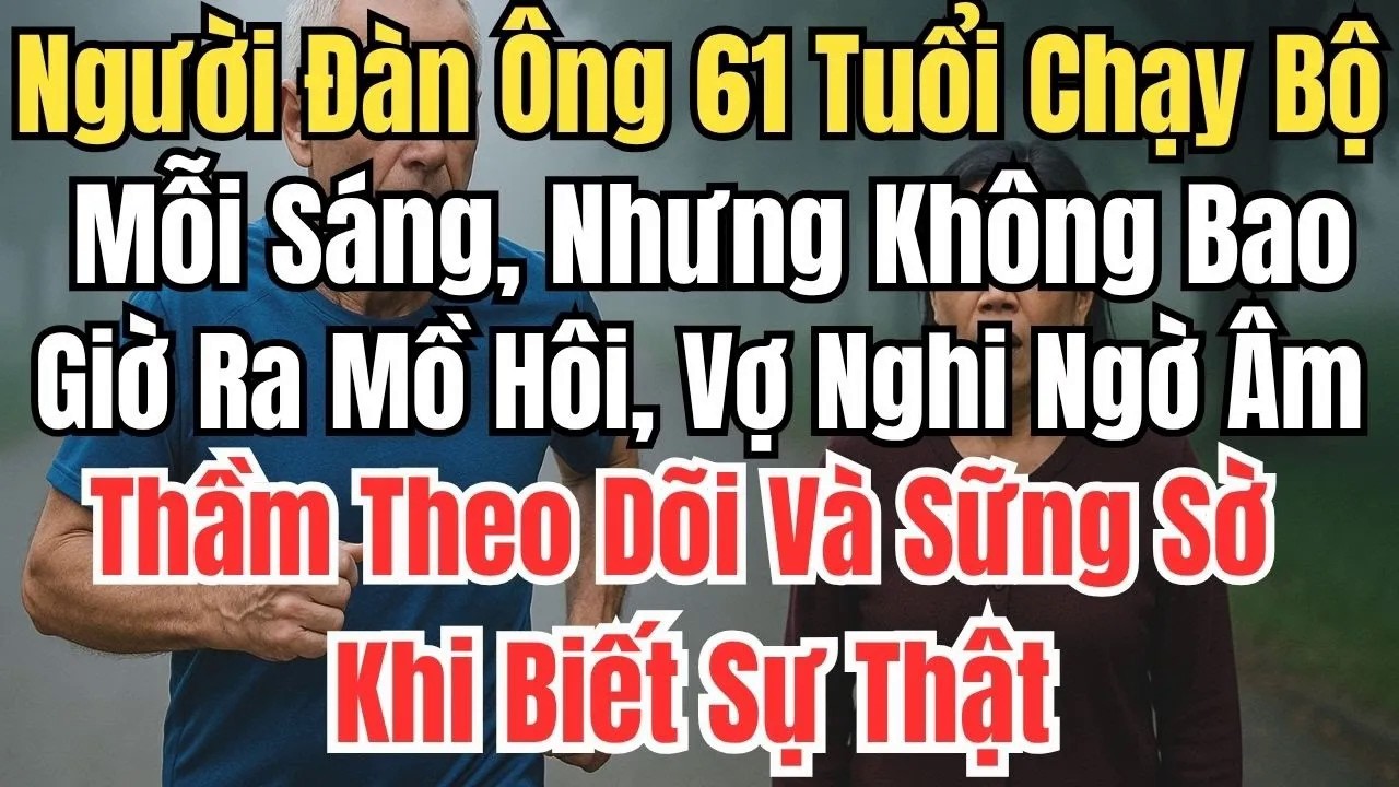 Người Đàn Ông 61 Tuổi Chạy Bộ Mỗi Sáng, Nhưng Không Bao Giờ Ra Mồ Hôi, Vợ Âm Thầm Theo Dõi Và Sững