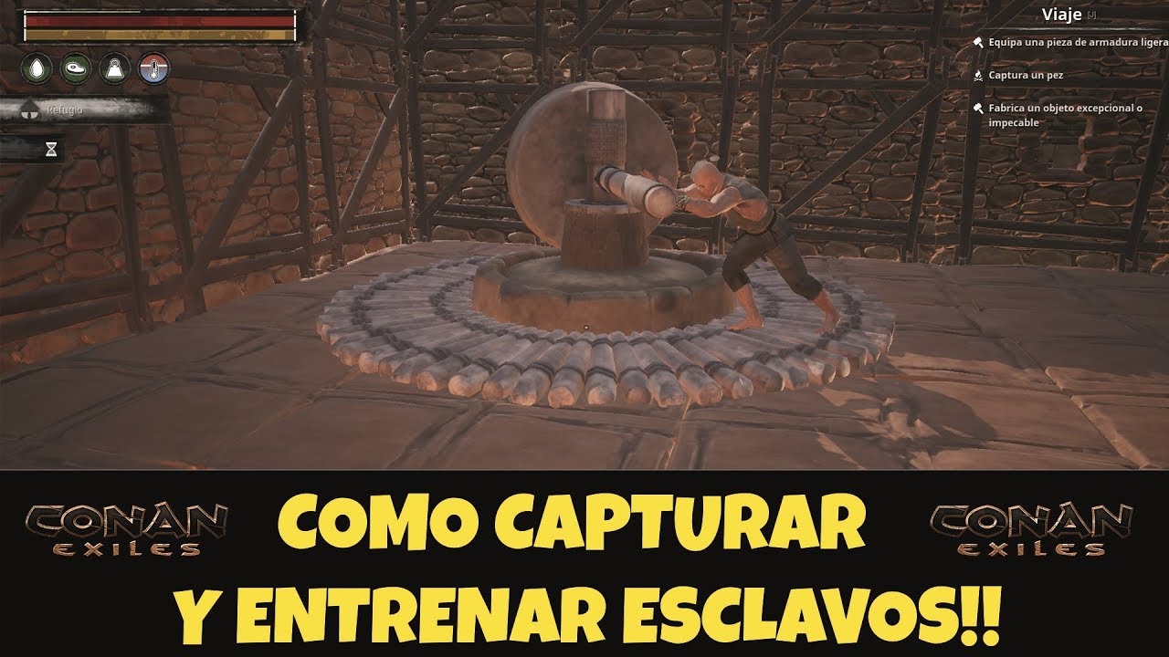 Como capturar y entrenar esclavos! Conan Exiles!