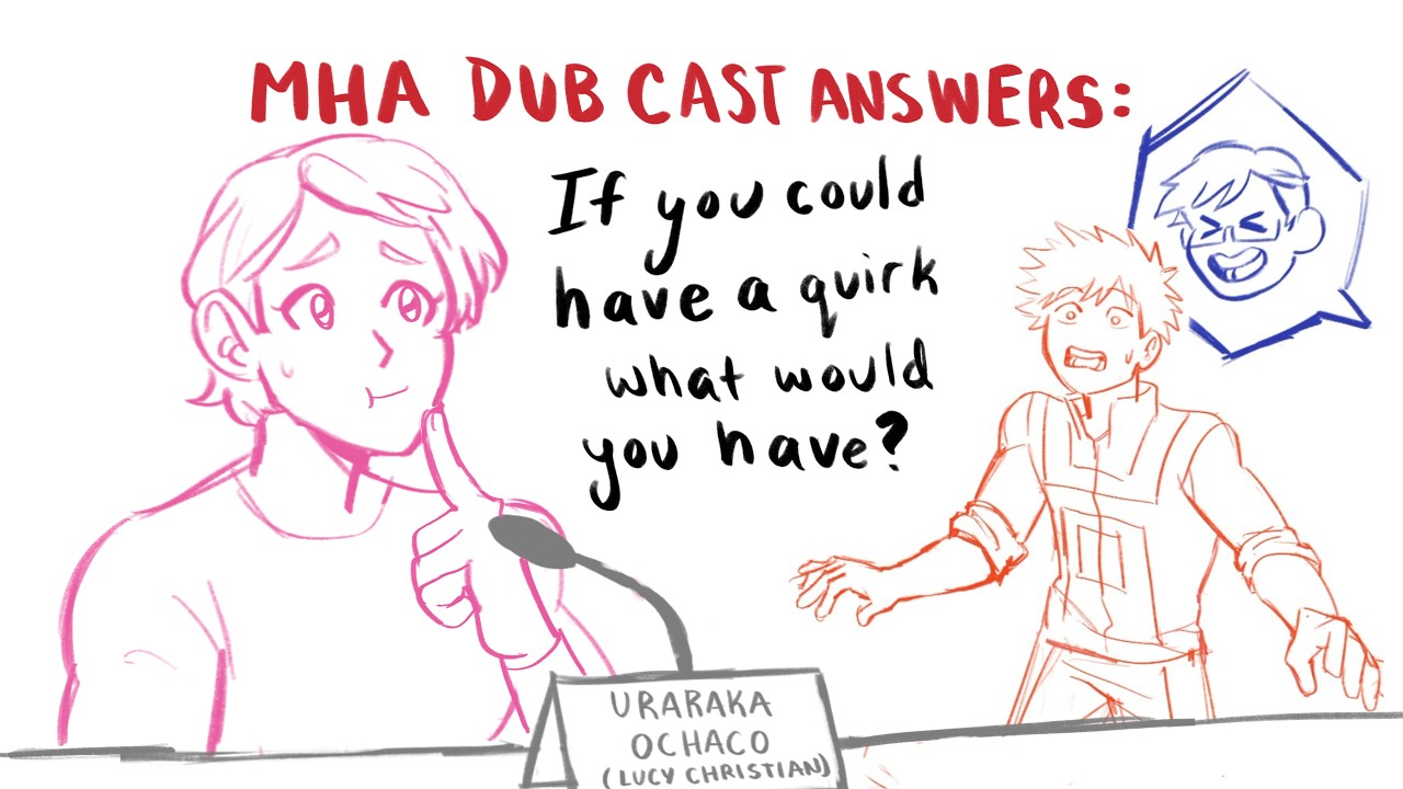 MHA Actor AU (English dub cast animated)
