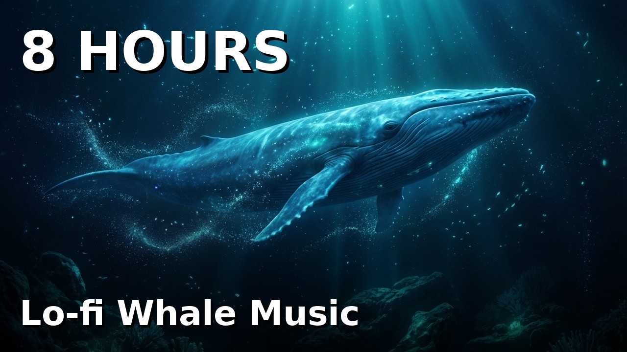Whale Ocean Ambient | 8 Hours Deep Sea Sounds 🐋🌊 Sleep, Study & Relaxation