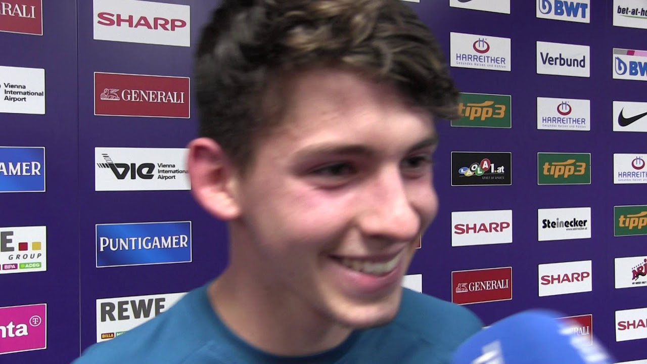 Dominik Fitz (Austria Wien) nach dem Spiel Austria Wien gegen TSV Hartberg