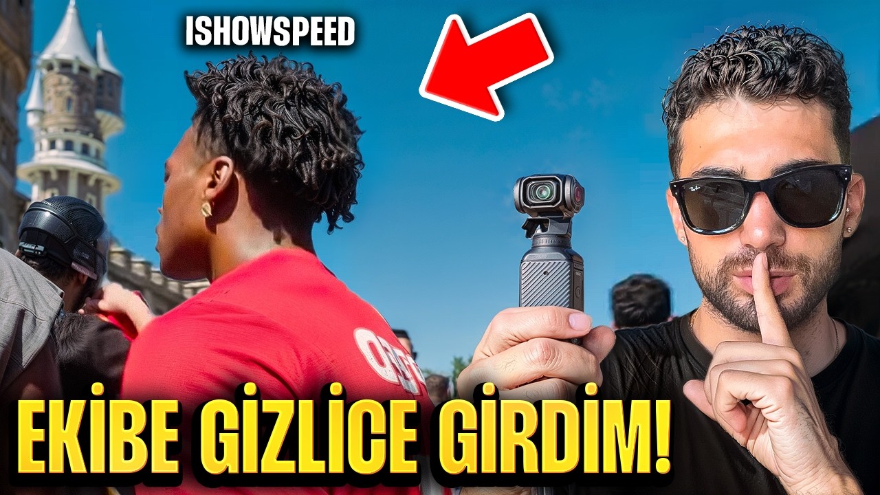 ISHOWSPEED'İN EKİBİNE GİZLİCE GİRDİM!! | İstanbulda kaos!!