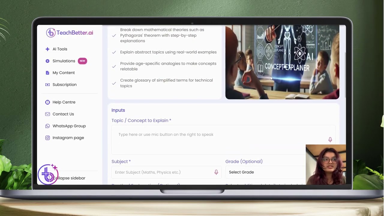TeachBetter ai Student Demo - The Best AI Platform for Teachers and Students.