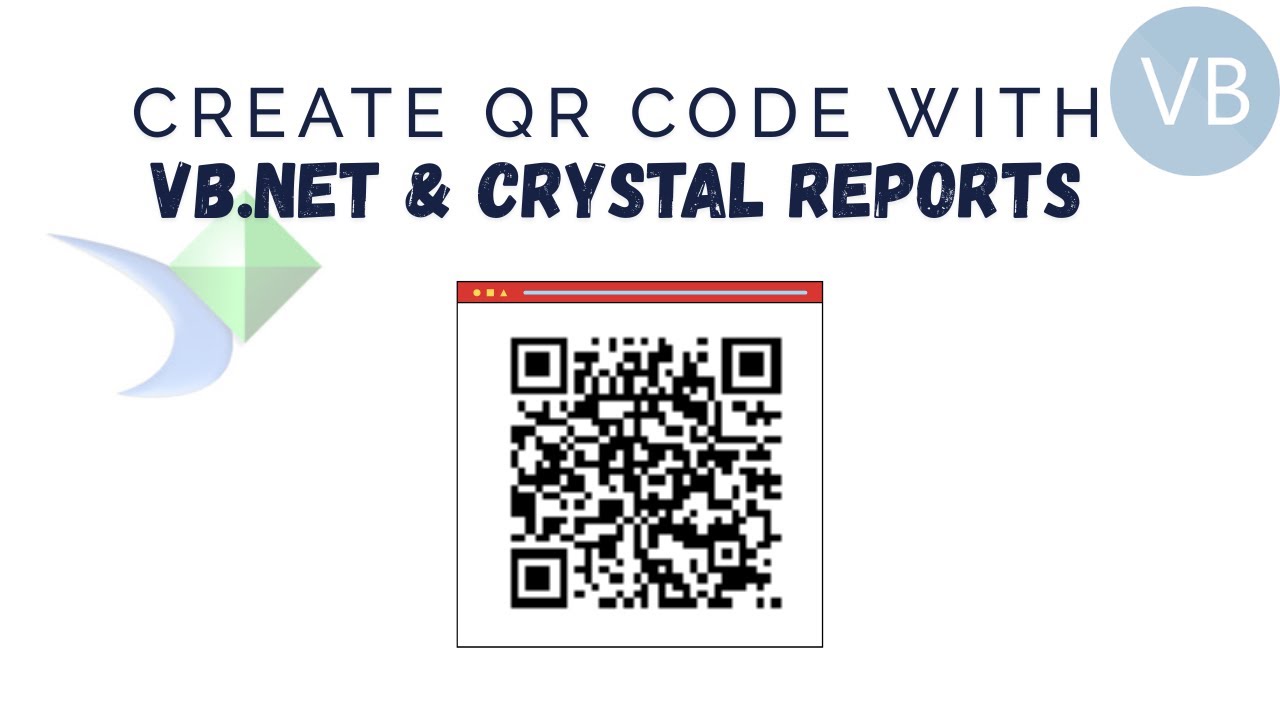 QR Code | Visual Basic .Net | Crystal Reports