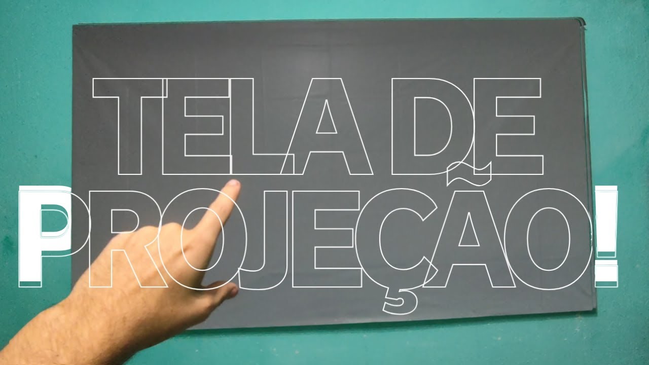 Tela De PROJEÇÃO pro MEU PROJETOR BARATO! (HY300)