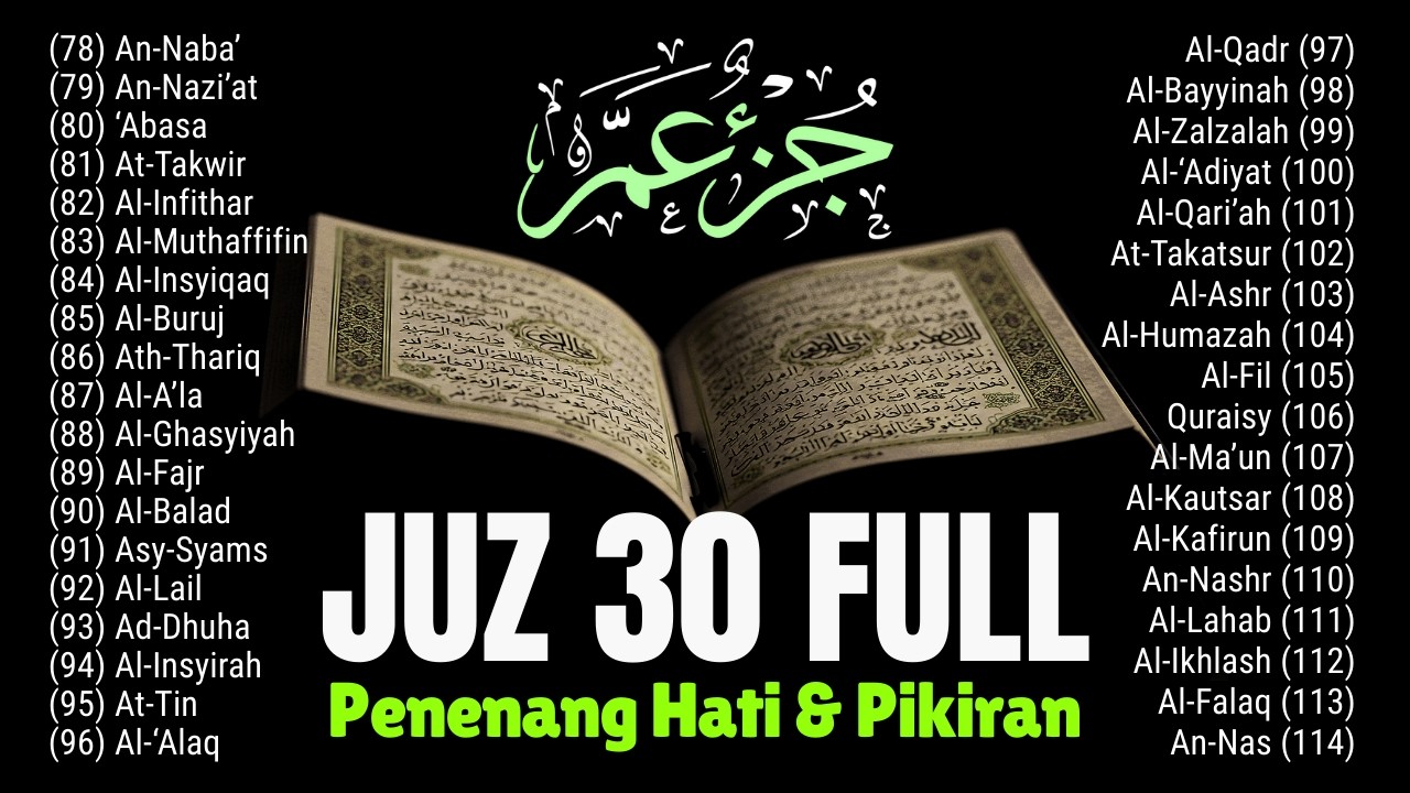 Murotal Quran Merdu Juz 30 | Beautiful Quran Recitation | Alaa Aqel