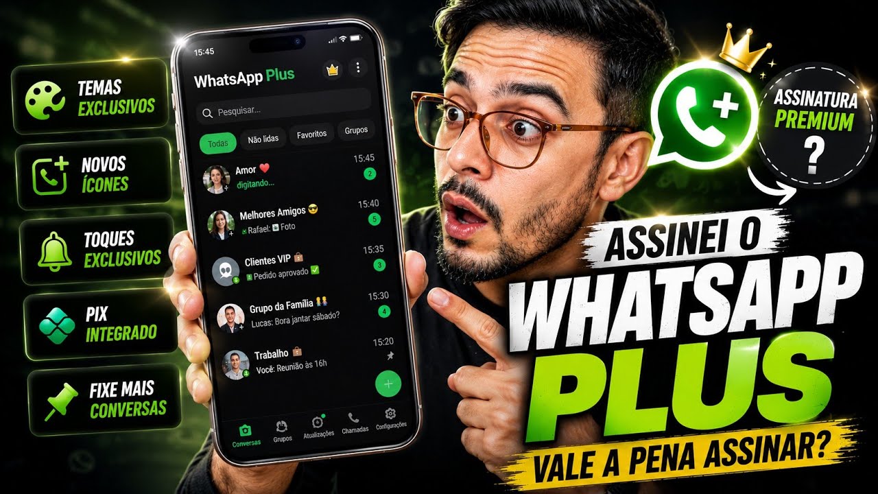 🔥TESTEI O NOVO WHATSAPP PLUS - VALE MESMO A PENA ?