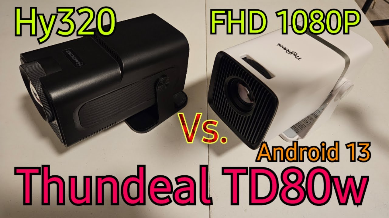 Test projektora Led Thundeal Td80w i porównanie z Magcubic Hy320