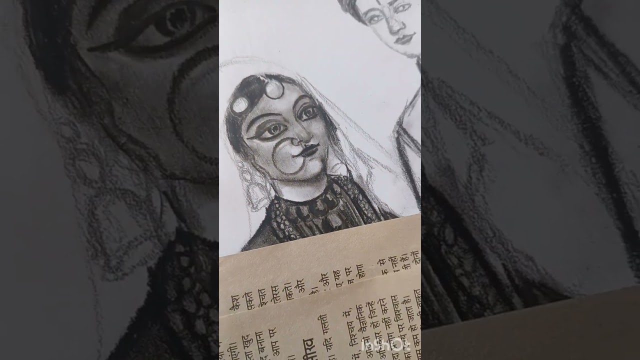 Charcoal pencil Art #new #beginning details abhi baaki h.. 