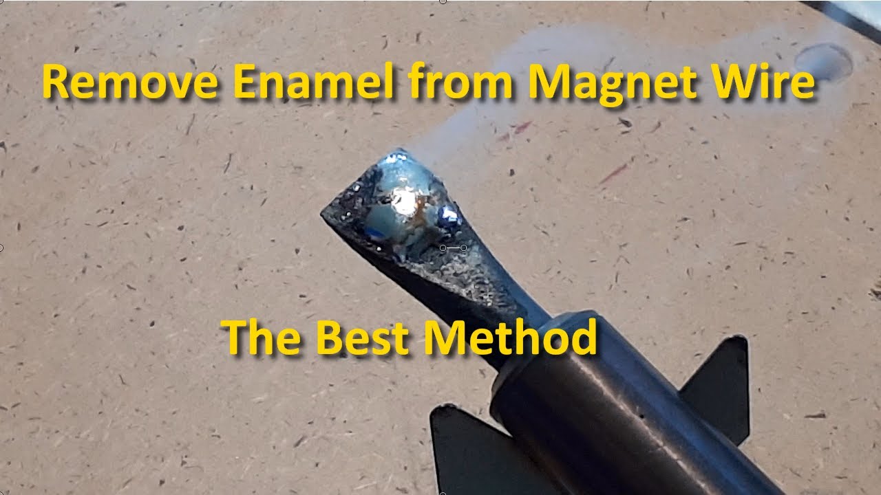 Fast And Easy Magnet Wire Enamel Removal Makes Soldering Magnet Wire Simple Especially SMD LEDs.