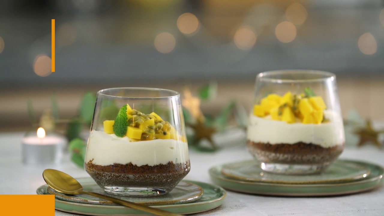 Witte chocolademousse met munt en exotisch fruit | Variatietip | Coop