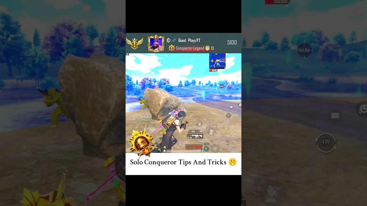 P90 vs AMR 🤯 Solo Conqueror Tips And Tricks 🤫....