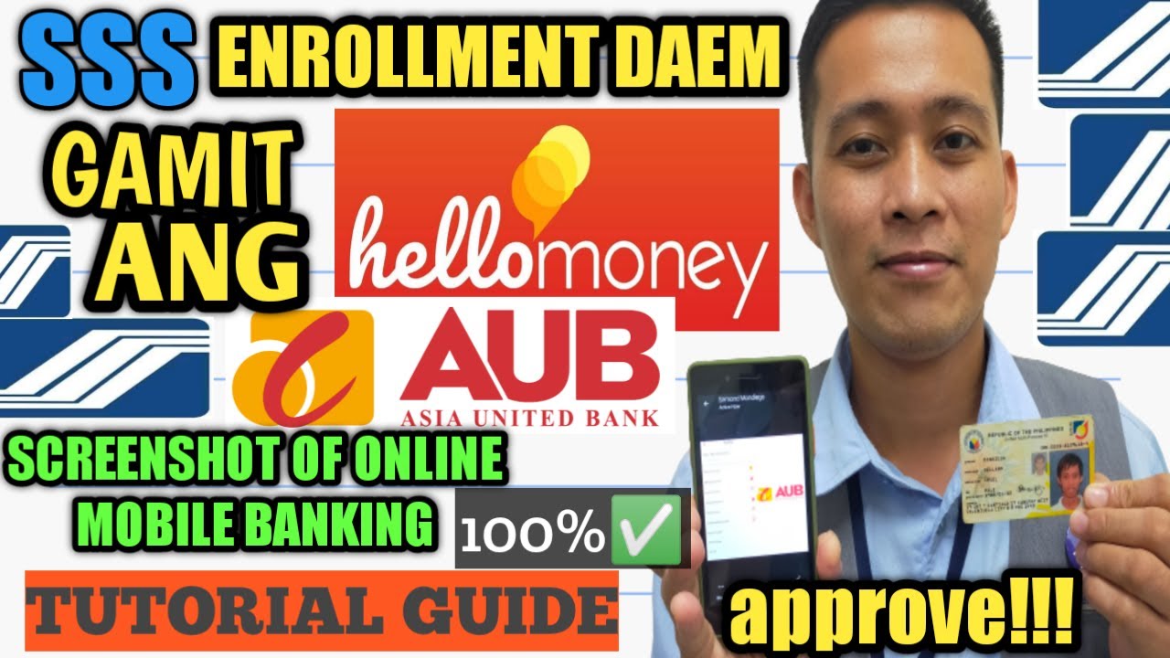 SSS Disbursement Account Enrollment Gamit Ang HelloMoney Screenshot Of Online Banking | TUTORIAL