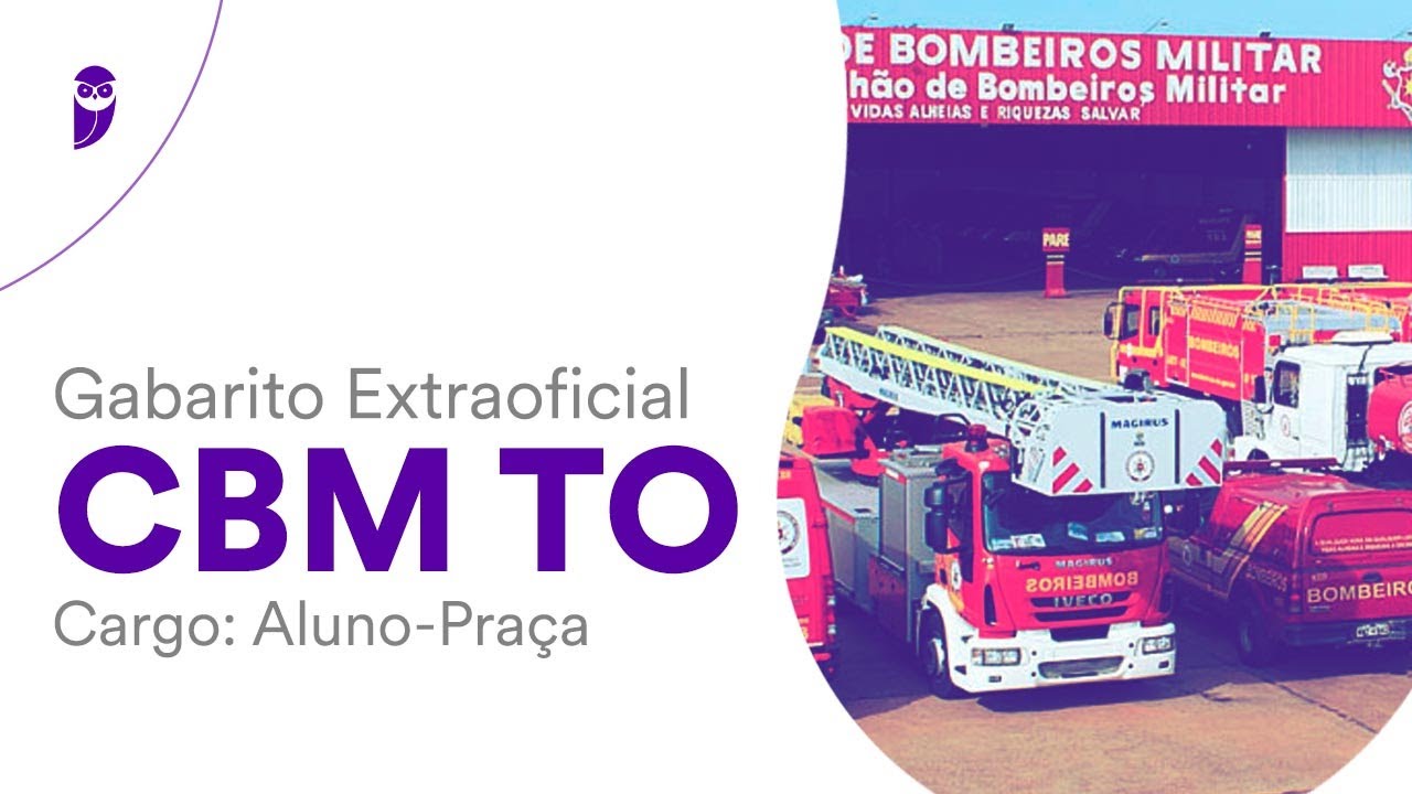 Gabarito Extraoficial CBM TO - Aluno-Pra&ccedil;a