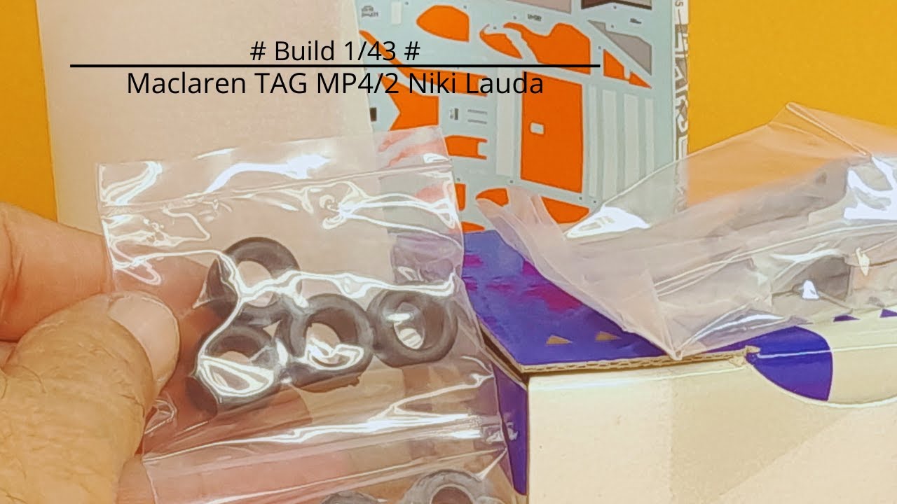 F1 Maclaren TAG MP4/2 Niki Lauda 1984 Tameo F1 World Champion Metal Scale Kit