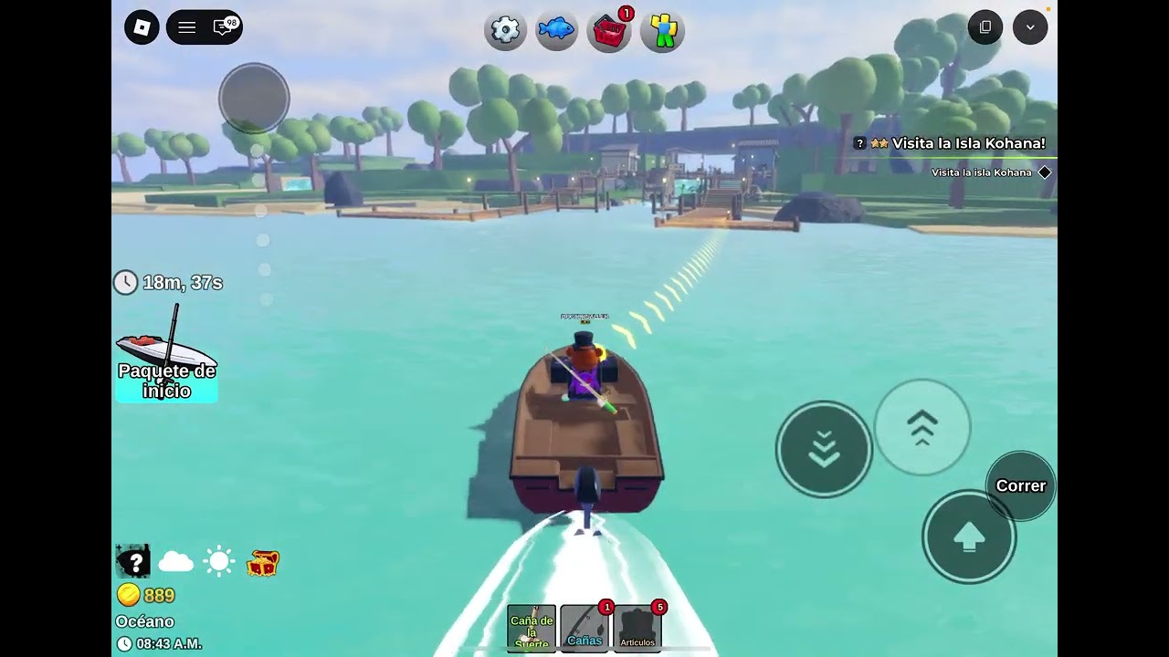 Jugando un juego llamado péscalo NI DE CHISTE VOY A PESCAR ESO MIL PECES almenos que me pidan mucho