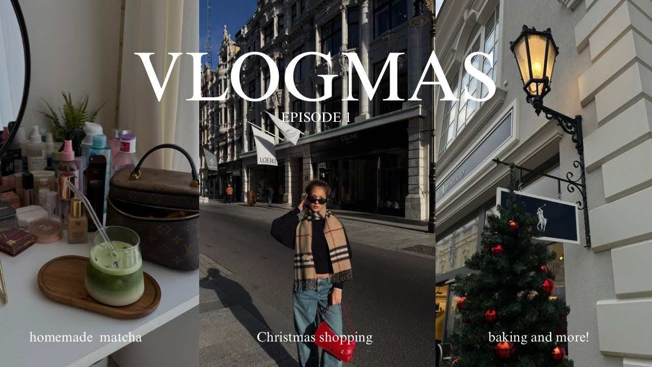 WEEKLY VLOG-VLOGMAS! episode 1- Christmas shopping,baking,homemade matcha and more!!