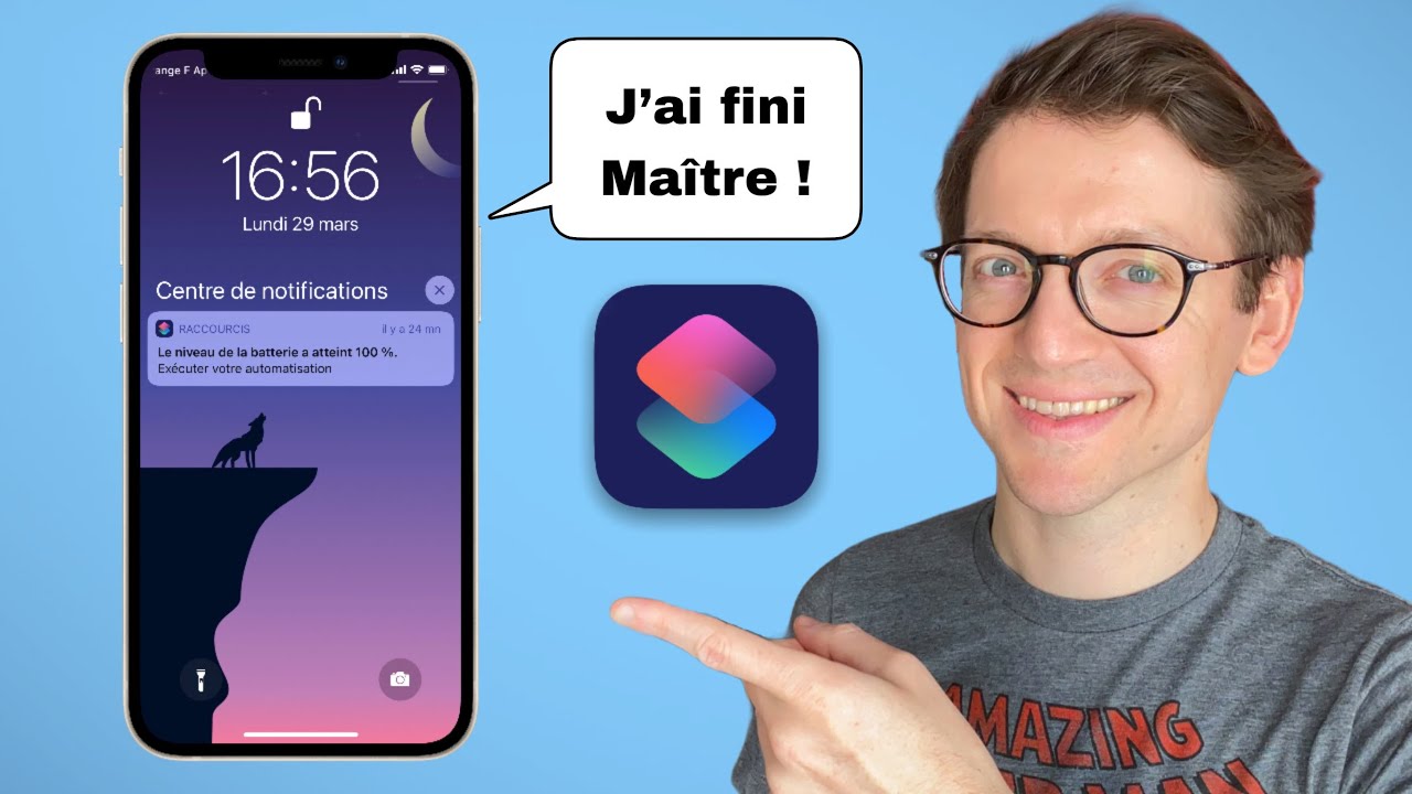 L’iPhone vous PRÉVIENT quand il a fini de CHARGER (tuto)