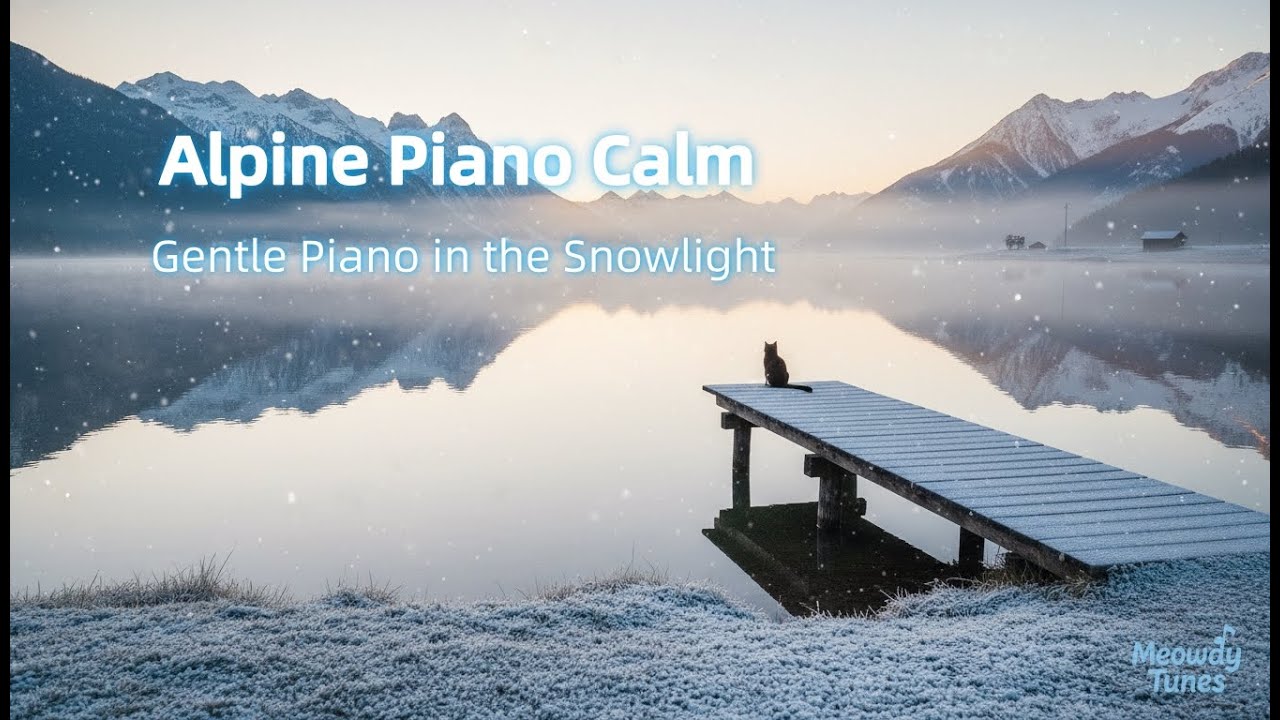 Alpine Piano Calm ❄️｜Gentle Piano in the Snowlight &bull; Soft Winter Music for Relaxation｜雪中柔光鋼琴曲