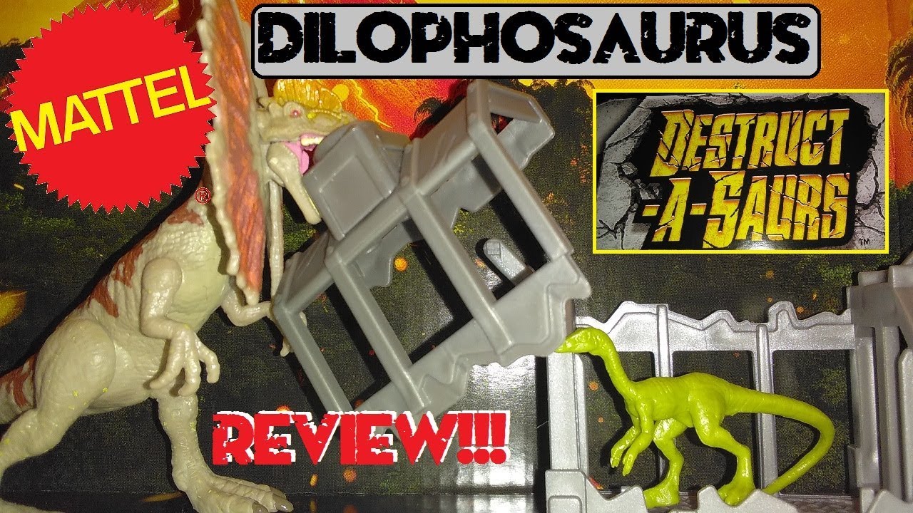 Обзор Mattel Destrucasaur Dilophosaurus/Compy! Мир Юрского периода!!!