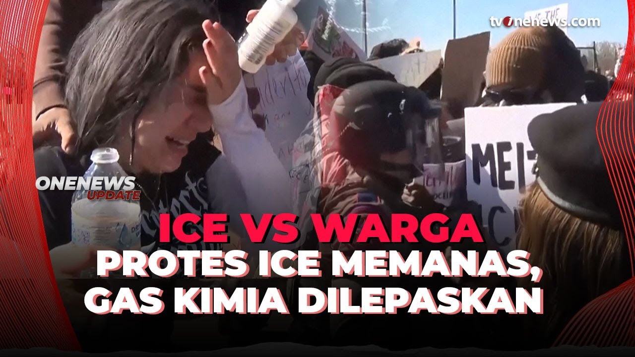 Diwarnai Kekerasan, Agen ICE Tangkap Pedemo di Luar Pusat Penahanan Imigrasi Texas  | OneNews Update