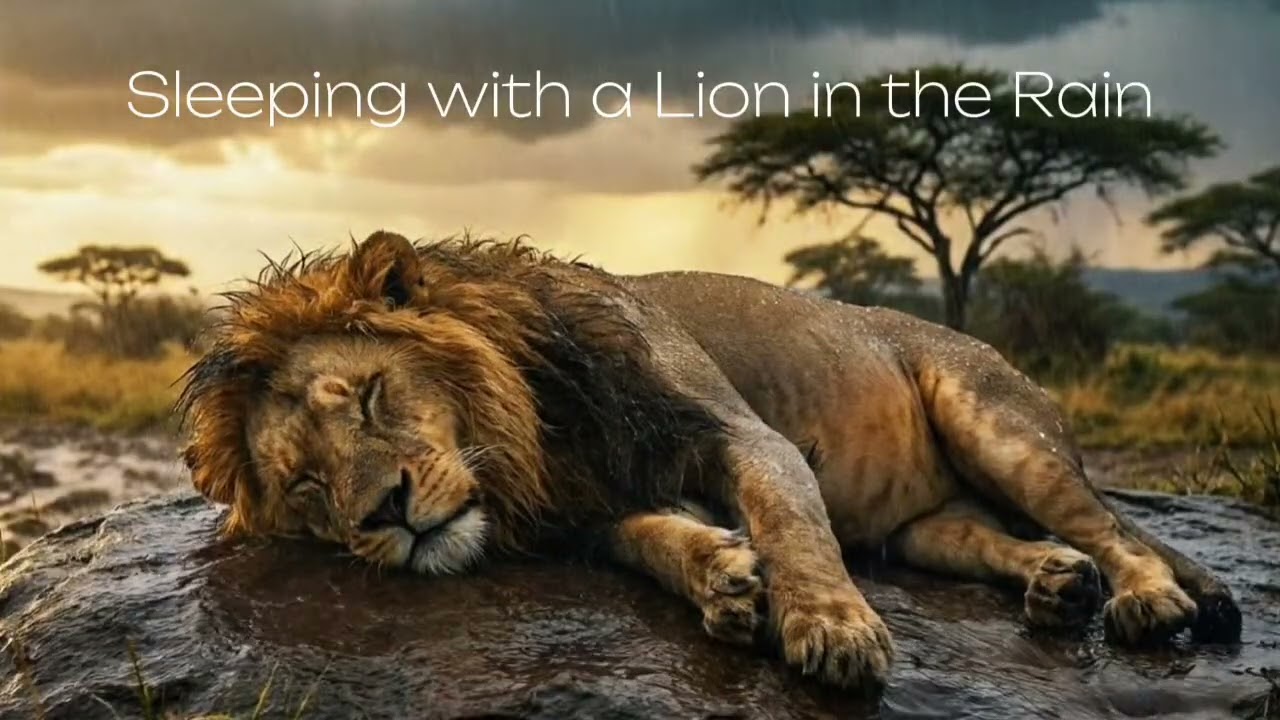 Nature Healing Sounds | Sleeping Animals in Soft Rain