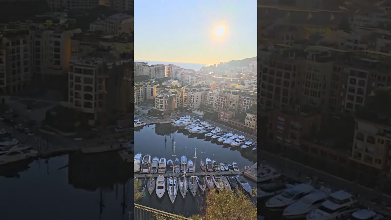 View from Prince's Palace of Monaco. Monte Carlo, Monaco.  Traveling in France