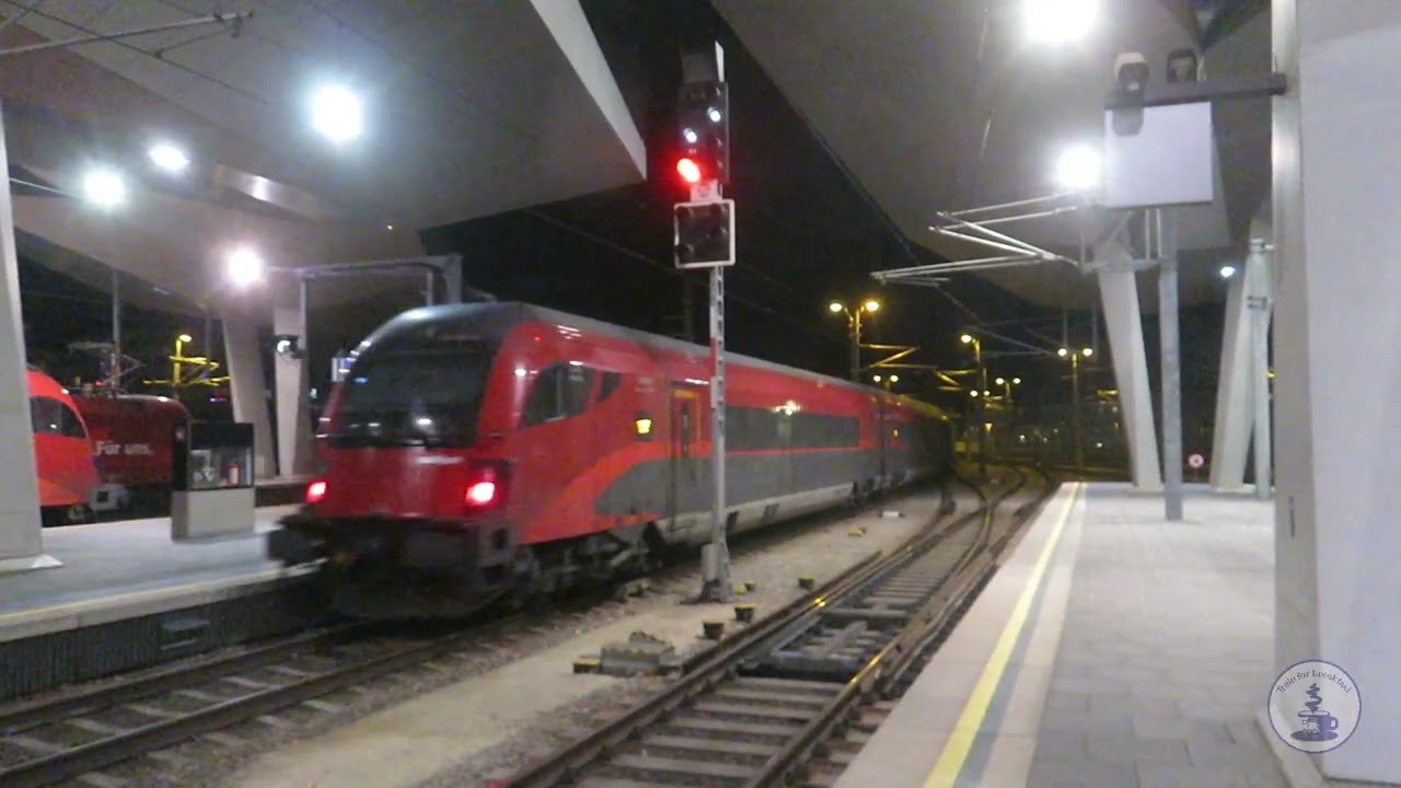 Train For Breakfast #399 - BR 1116 229 with RailJet  in Wien Hauptbahnhof  [ 03.2024 ]