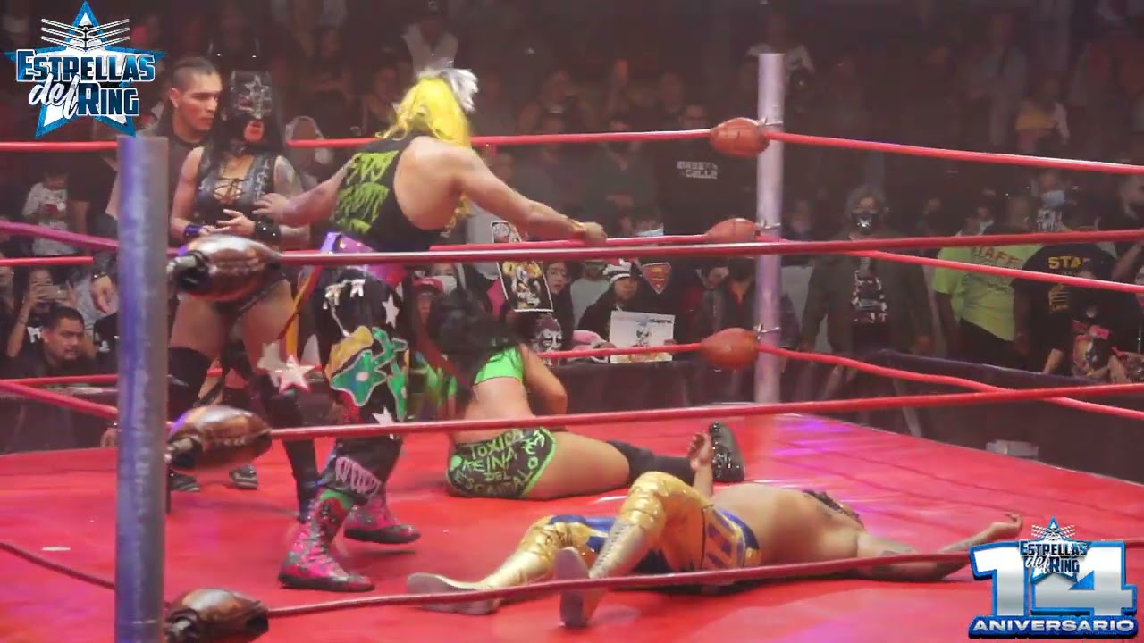 Psycho Clown/Hijo del Vikingo/Sexy Star vs DMT Azul/La Hiedra/Black Taurus ARENA LÓPEZ MATEOS