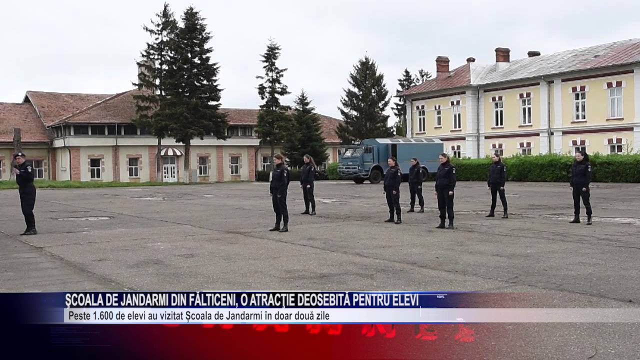 Scoala de jandarmi din Falticeni o atractie deosebita pentru elevi