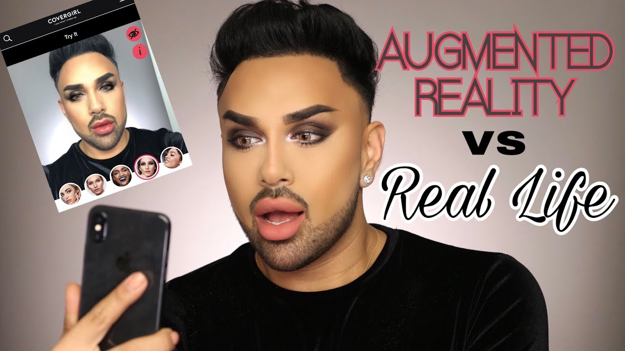 Augmented Reality VS Real Life | Smokey Eyes | Mac Daddyy | Angel Merino
