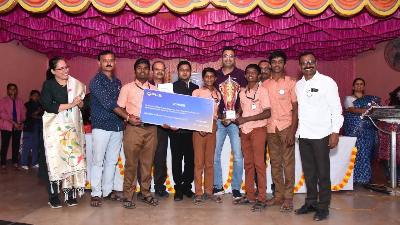 Science Exhibition organised by Sarthak Welfare Foundation collaboration with Opus Rural Foundation