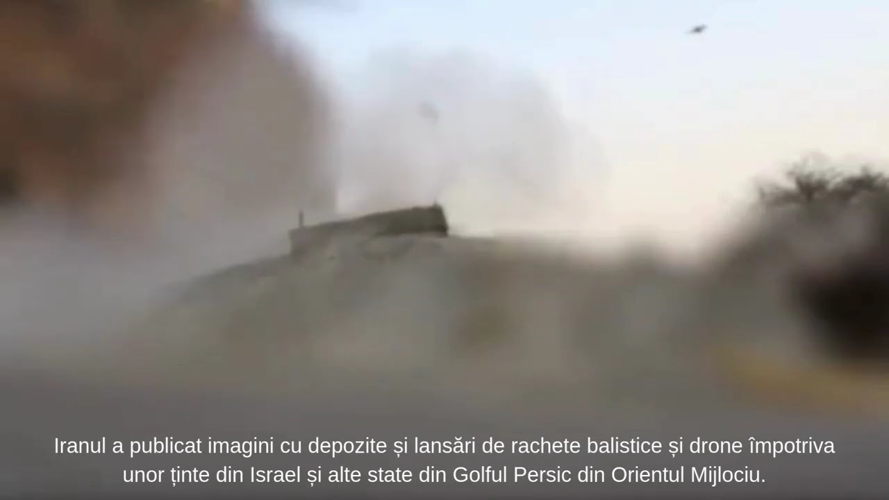 Iran a publicat imagini cu depozite și lansări de rachete balistice și drone
