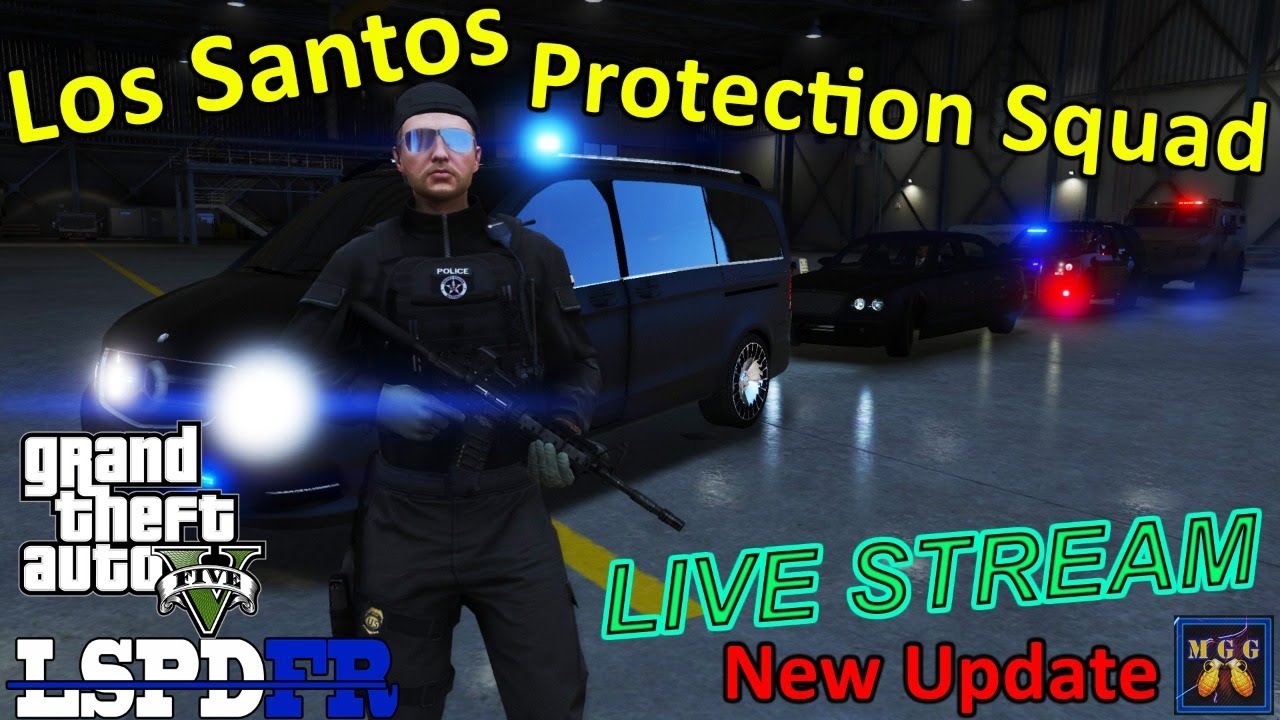 Los Santos Protection Squad LIVE Patrol - Convoy VIP Mod | GTA 5 LSPDFR Live Stream 188