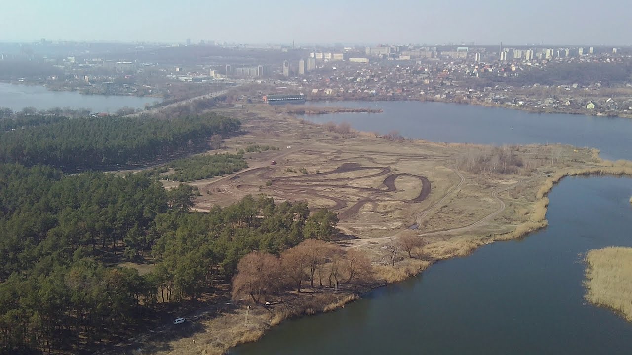 Большая Даниловка и Салтовка сверху.