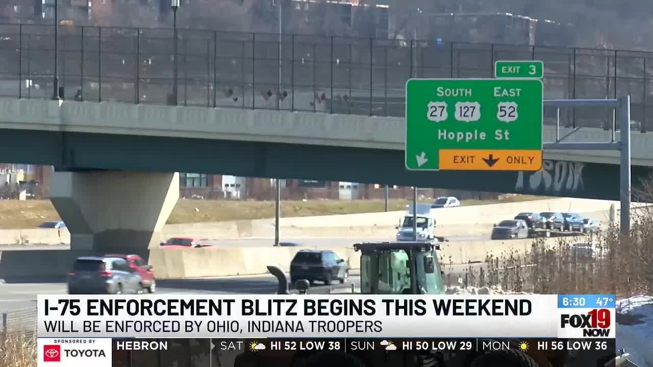 I-75 speed enforcement blitz this weekend