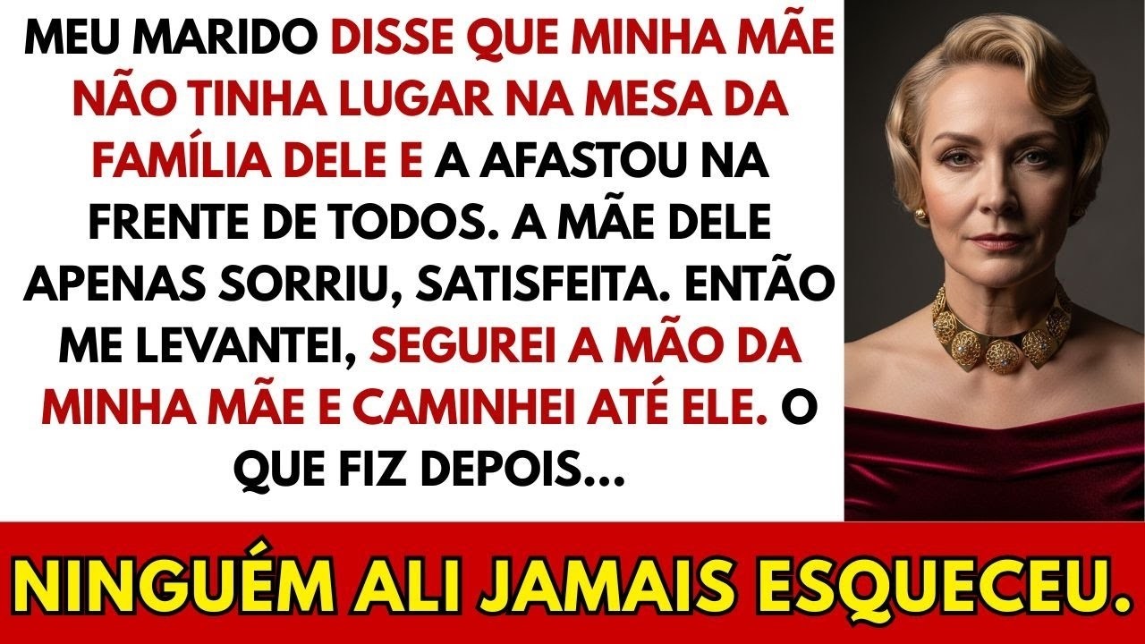 Meu marido afirmou que minha mãe não era digna da família dele — então segurei sua mão e…